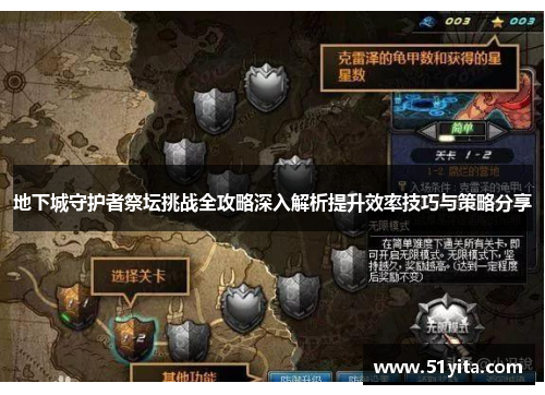 地下城守护者祭坛挑战全攻略深入解析提升效率技巧与策略分享