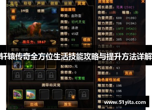 轩辕传奇全方位生活技能攻略与提升方法详解